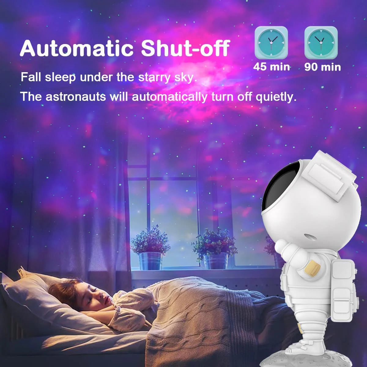 Astronaut Galaxy Light Projector Star Night LED Light With Remote/Timer