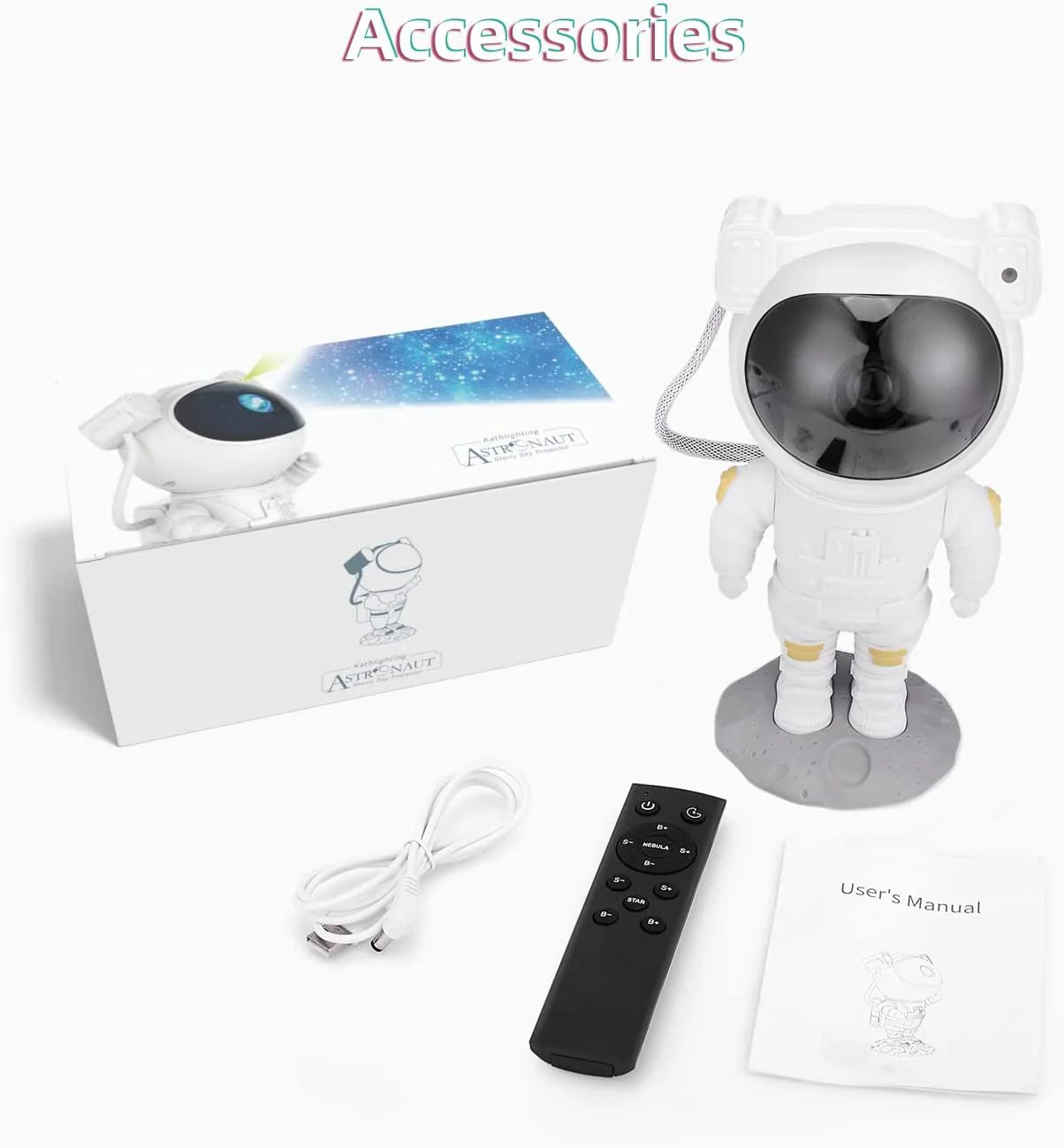 Astronaut Galaxy Light Projector Star Night LED Light With Remote/Timer