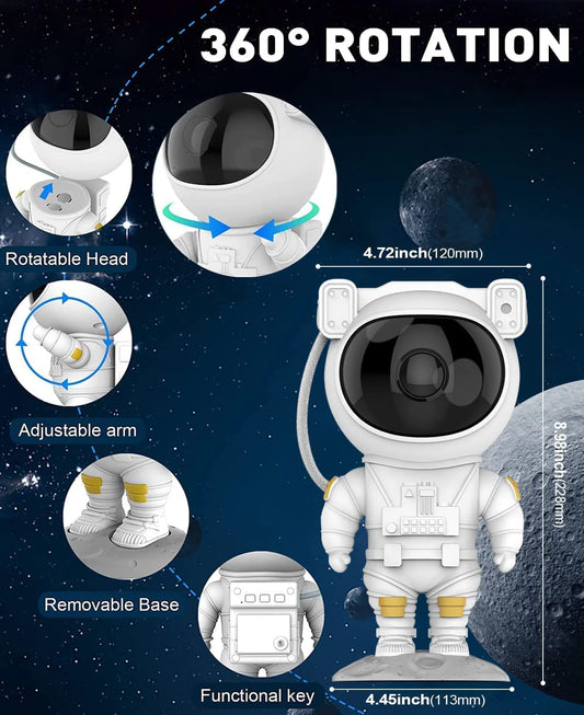 Astronaut Galaxy Light Projector Star Night LED Light With Remote/Timer